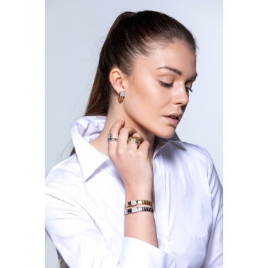 Anillo de oro amarillo de brillantes